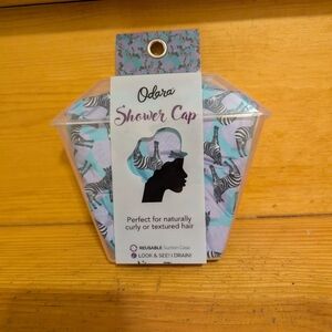 NEW Odara Pastel Zebra Print Shower Cap